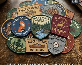 Custom Woven Patches, Personalized Patches for Clothing & Hats, Custom Woven Labels, Personalized Brand Labels, Woven Patch