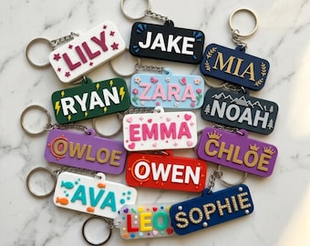 Custom PVC Keychain, Personalized Logo Keychain, 3D Rubber Keyring, Business Promotional Giveaway, Corporate Swag, Company Merch