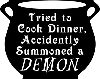 Intentó cocinar la cena, invocó un archivo Demon SVG