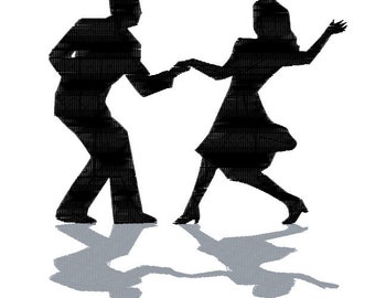 Archivo de bordado de baile de pareja