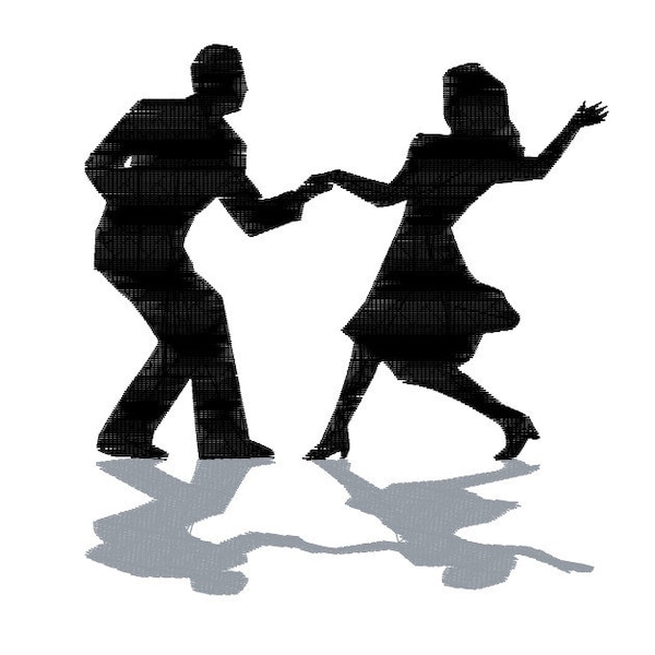 Couple Dancing Embroidery File