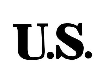 U.S. Stencil WWII Vector SVG Design, 2 tamaños