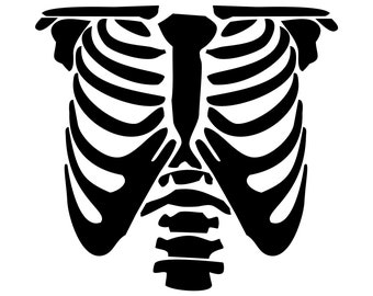 Conjunto de archivos SVG 3 de costillas, medias costillas y hueso del brazo