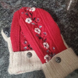 Upcycled Sweater Mitten Pattern AKA Bernie Mittens