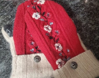 Upcycled Sweater Mitten Pattern AKA Bernie Mittens