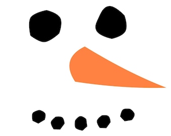 Archivo digital SVG de Snowman Face