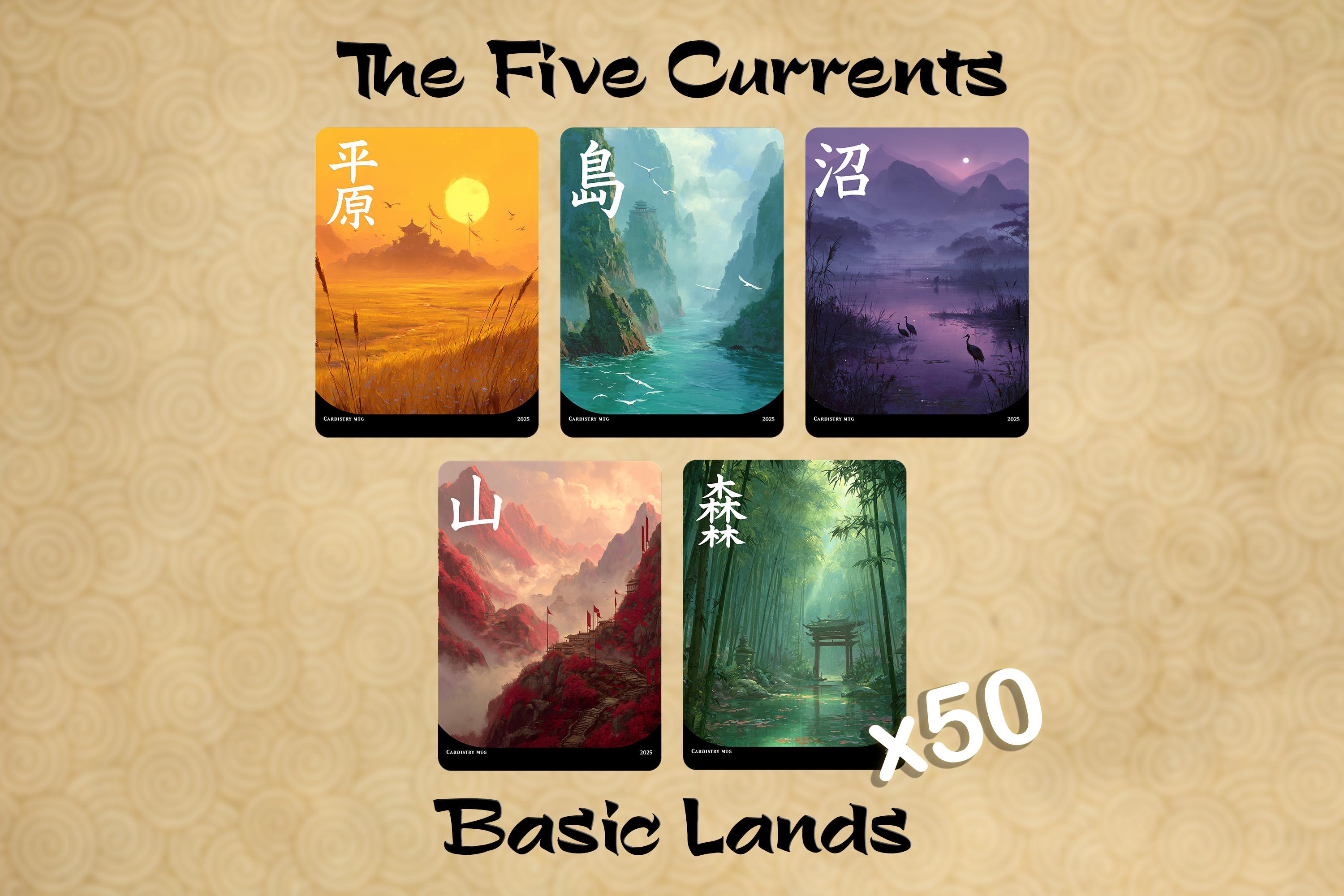 Basic Land Proxies - the Five Currents - Etsy