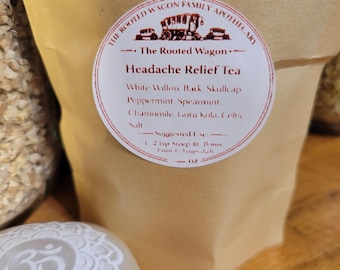 Té para aliviar el dolor de cabeza / Mezcla de hierbas para el estrés y la tensión