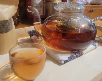 Té de apoyo para la menopausia • Alivio de los sofocos • Mezcla de hierbas para el equilibrio hormonal