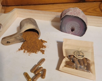 Cápsulas Herbal Fire / 20 unidades / Mezcla de hierbas reconfortantes inspirada en Fire Honey (Apoyo picante para el bienestar)