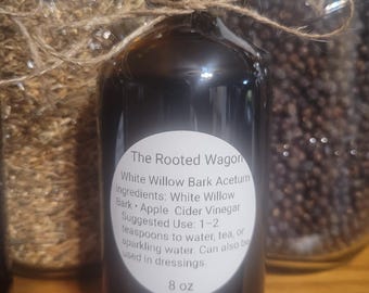 Acetum de corteza de sauce blanco • Extracto de vinagre de hierbas • Preparación botánica tradicional