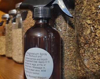 Espray corporal de magnesio: ayuda a dormir, alivia el estrés y relaja los músculos • Aceite de magnesio transdérmico • 227 g