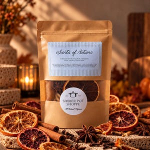 Autumn, Fall Simmer Pot kit, All-Natural Stovetop Potpourri, Thanksgiving Favours for Hostess