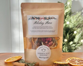 Holiday Simmer Pot Blend, All-Natural Stovetop Potpourri for Christmas Scent