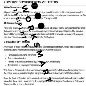 Beleidssjabloon NDIS-gedragscode | (Bewerkbaar digitaal Canva-product)