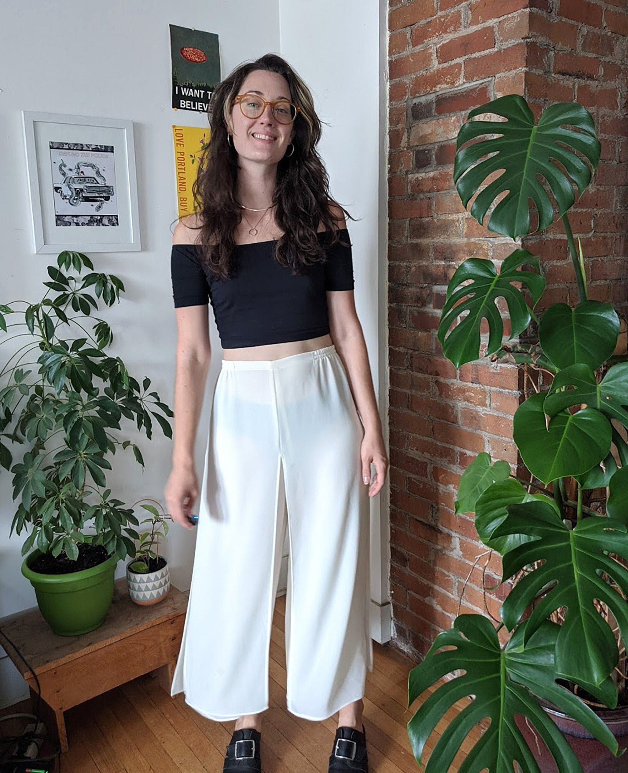 パンツ Off-White Woman Pants Beige OWCH006F23JER001 6110 Whitney Linen Blend Straight Leg Pants NEUTRAL BEIGE