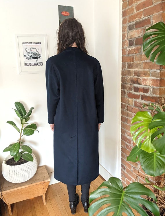 USA Vintage 1980s Hand Tailored Wool Coat • Warm … - image 9