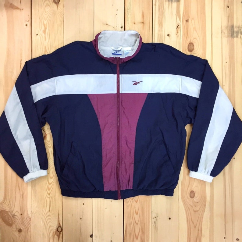 veste reebok vintage femme bordeaux