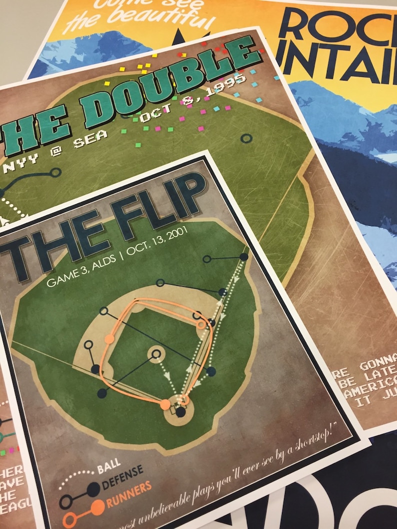 Atlanta Braves Baseball Print infield Fly Rule Etsy