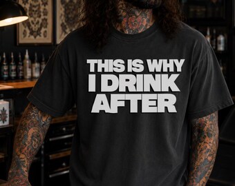 This Is Why I Drink After Shirt, Funny Tattoo Artist Tee, Tattoo Shop Humor Shirt, Alternative Graphic Tee, Tattoo Apprentice Gift
