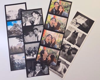Custom Journal Photo Strips 2x6" – Any Color Background – Glossy or Satin
