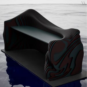 Parametric Wavy Desk CNC Files – Wooden Reception Design (Digital Download)