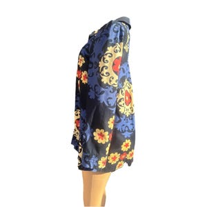 Anthropologie Bica Cheia Floral Medallion Whimsical Swing Jacket Coat Women S image 4