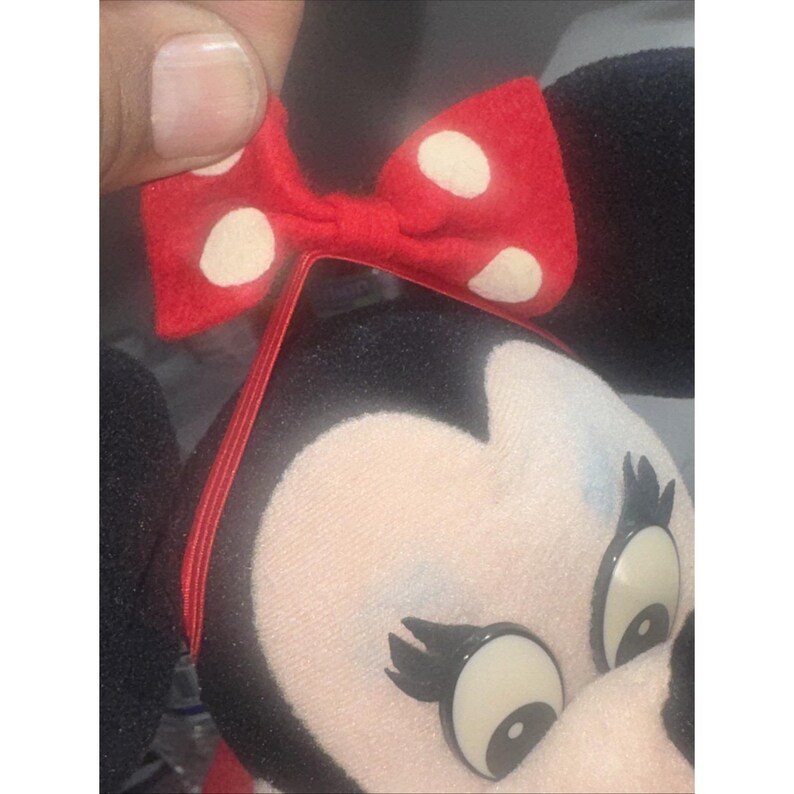 Vintage 1982 Minnie Maus Plüsch aus Tokyo Disneyland 11 "Mit beweglichen Armen Bild 7