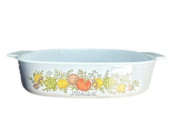 Vintage backstamp CorningWare Spice o Life L'Echalote A-8-B braadpan met deksel