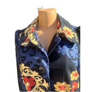 Anthropologie Bica Cheia Floral Medallion Whimsical Swing Jacket Coat Women S image 2