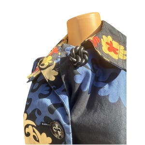 Anthropologie Bica Cheia Floral Medallion Whimsical Swing Jacket Coat Women S image 5