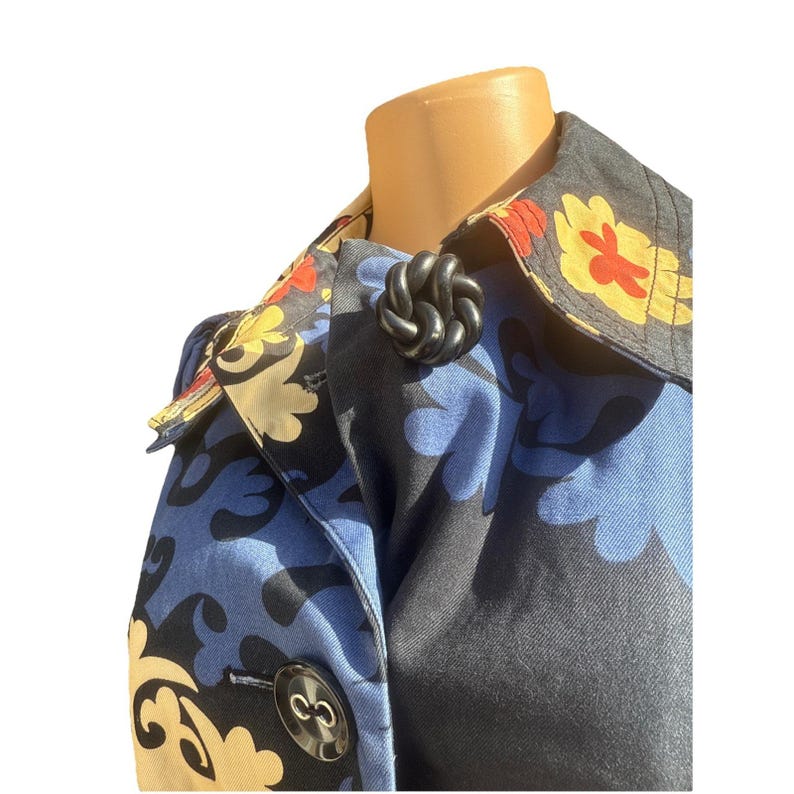 Anthropologie Bica Cheia Floral Medallion Whimsical Swing Jacket Coat Women S image 5