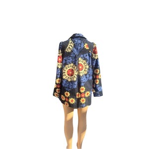 Anthropologie Bica Cheia Floral Medallion Whimsical Swing Jacket Coat Women S image 3
