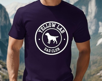 Yellow Lab Dad Club T-Shirt, Dog Lover Gift