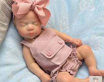 Bebé renacida de silicona, 30 cm, realista, coleccionable, con peso, 1 kg.