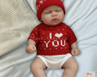 Muñeca bebé renacida de silicona de cuerpo completo de 30 cm, realista, con peso de 1,1 kg, recién nacida realista.