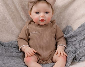 Bebé renacida de silicona de 12 pulgadas, realista, para colección, hecha a mano, con peso, para regalo.