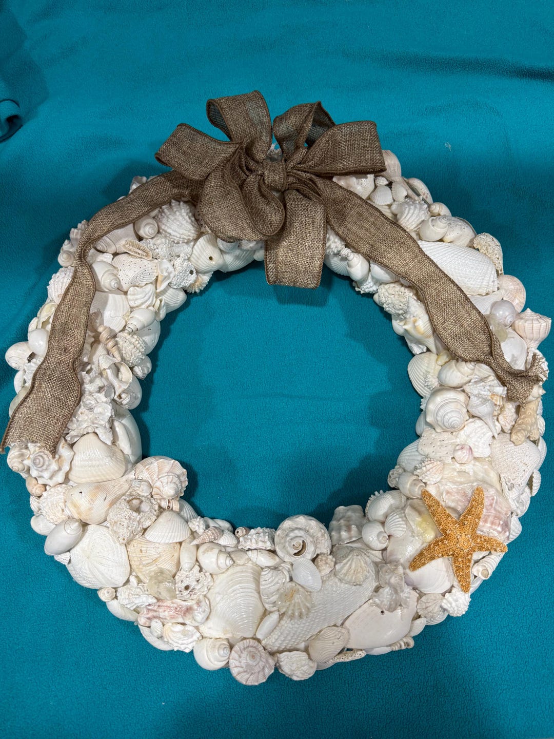 Custom Shell Wreath Handmade Coastal Shell Wreath - Etsy