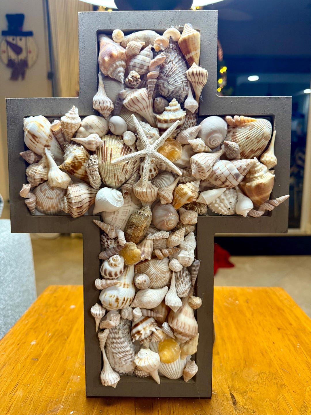 Handpicked Shell Cross – Coastal Religious Decor - Etsy