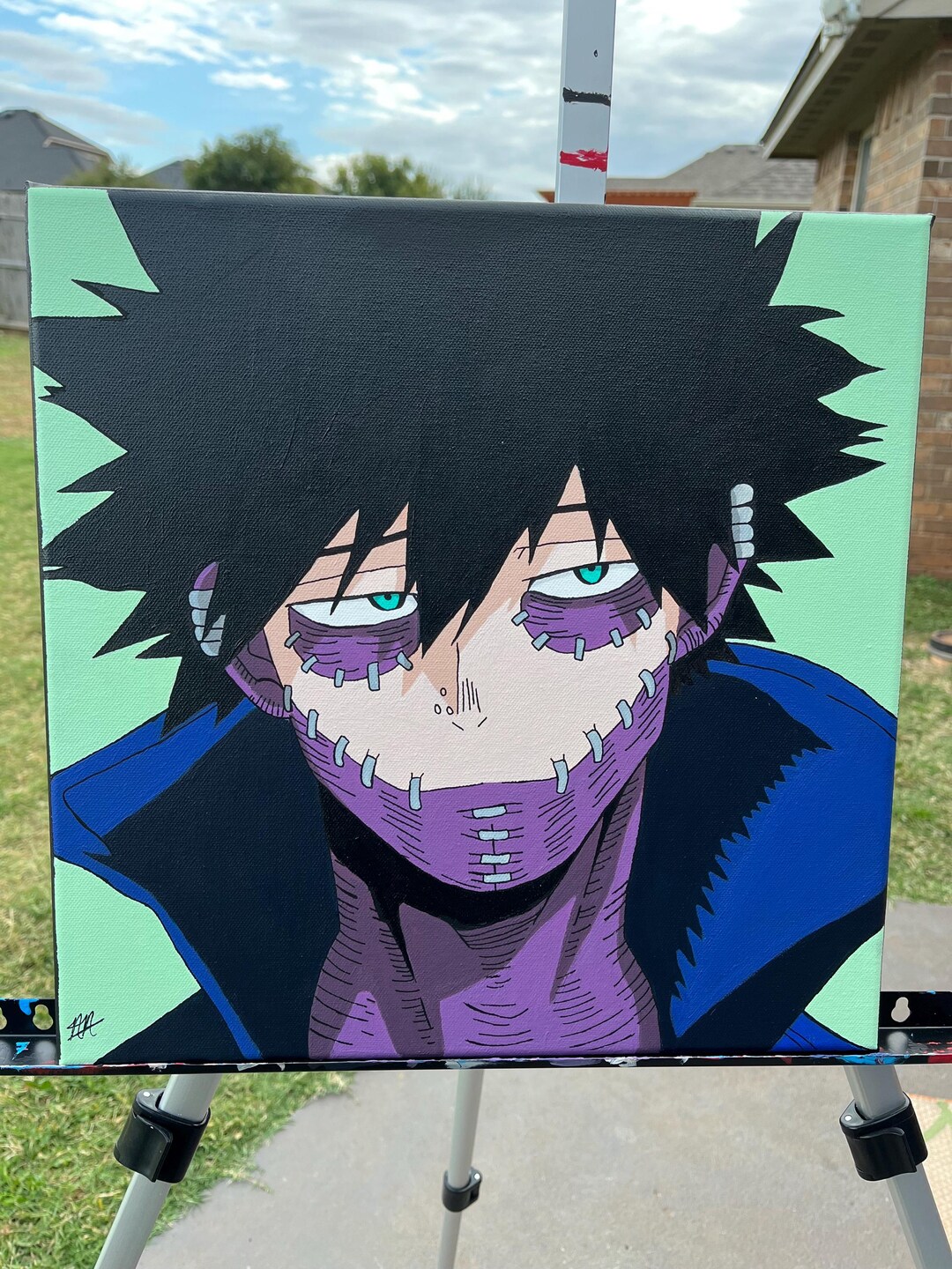 Dabi Acrylic Painting From My Hero Academia - Etsy UK