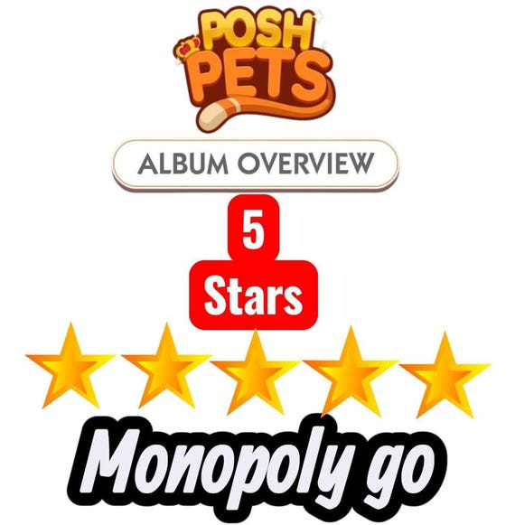Monopoly_go stickers 5 Stars All Stickers Available Post Pets Season fast Delivery