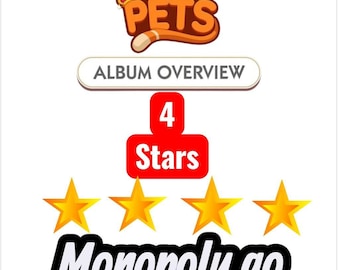 monopoly_go sticker 4 stars all sticker Post Pets available fast delivery complete