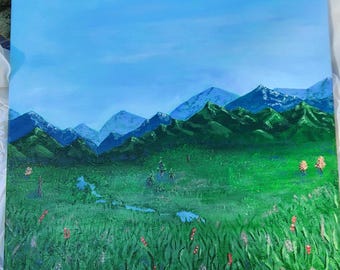 Smokey Mountains Landscape Canvas