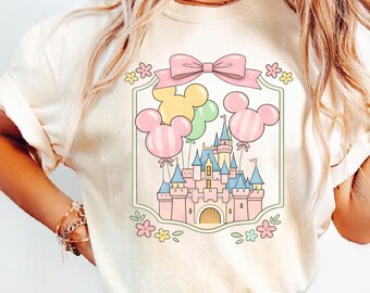Retro Coquette Bow Disney Epcot Comfort Colors Shirt, Disney Trip Shirts, Epcot World Tour 1982 Tee, Disneyworld Family Matching Shirts