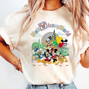 Retro Walt Disneyworld Comfort Colors Shirt, Vintage Disneyworld Shirt, Mickey And Friends Shirt, Retro Disney Shirt, Disney 2026 Trip Tee bild 1