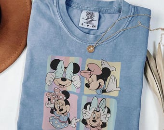 Comfort Colors® Retro Minnie Mouse Shirts, Disney Magic Kingdom Shirt, Minnie Mouse Trip Shirt, Family Vacation Shirt, Vintage Disney Shirt