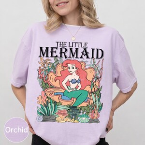 Retro Vintage Ariel The Little Mermaid Shirt, Ariel Mermaid Shirt, Vintage Retro Ariel Shirt, Ariel Flounder Shirt, Disney Princess Shirt bild 5