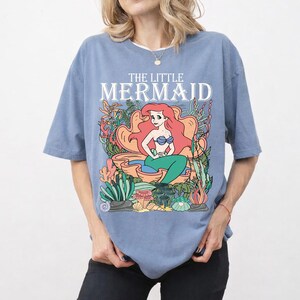 Retro Vintage Ariel The Little Mermaid Shirt, Ariel Mermaid Shirt, Vintage Retro Ariel Shirt, Ariel Flounder Shirt, Disney Princess Shirt bild 7
