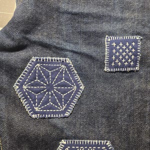 Custom Sashiko & Boro Denim Repair | Visible Mending | Hand-Stitched Embroidery