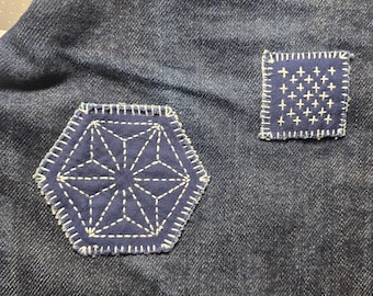 Custom Sashiko & Boro Denim Repair | Visible Mending | Hand-Stitched Embroidery